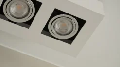 Arcchio spot Vince, 25 cm, 2-lamps, wit/chroom, GU10