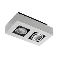 Arcchio spot Vince, 25 cm, 2-lamps, wit/chroom, GU10