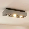 Arcchio spot Vince, 36 cm, 3-lamps, zilver, GU10