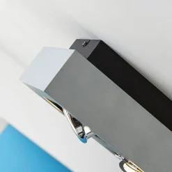 Arcchio spot Vince, 36 cm, 3-lamps, zilver, GU10