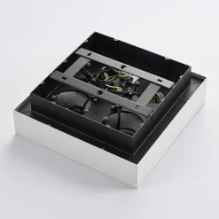 Arcchio spot Vince, 25 x 25 cm, 4-lamps, wit/chroom, GU10