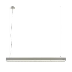 Arcchio Susi LED kantoor hanglamp, zilver, 120 cm, 4000K, DALI