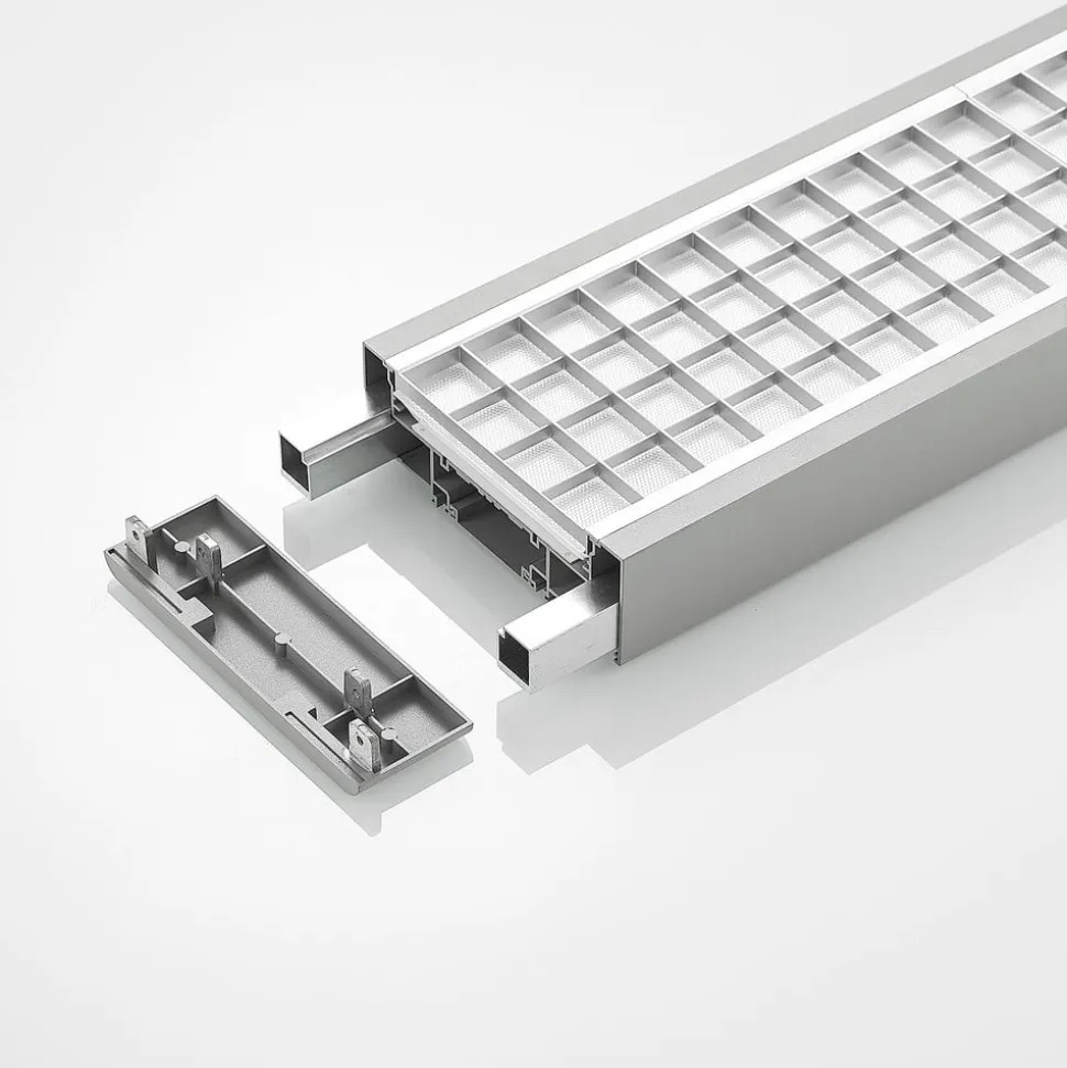 Arcchio Susi LED kantoor hanglamp, zilver, 120 cm, 4000K, DALI
