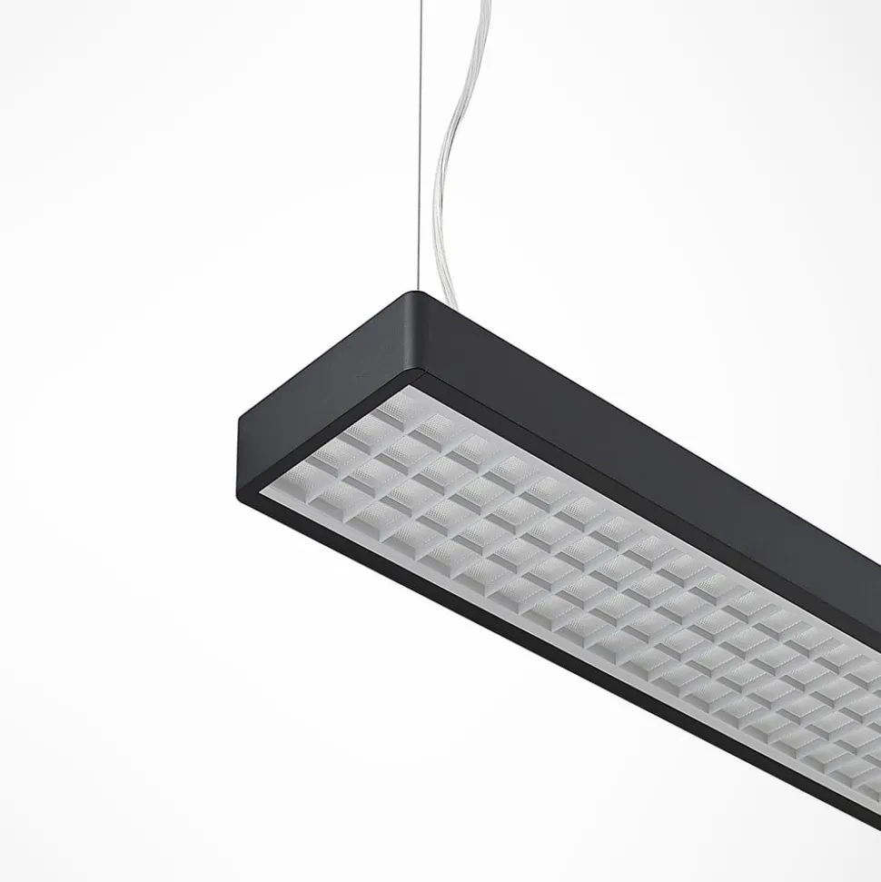 Arcchio Susi LED kantoor hanglamp, zwart, 120cm, 4000K, DALI