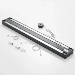 Arcchio Susi LED kantoor hanglamp, zwart, 120cm, 4000K, DALI