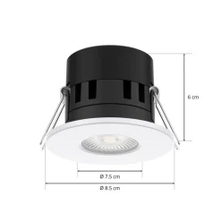 Arcchio Tempurino LED inbouwspot, 6 cm, 36°