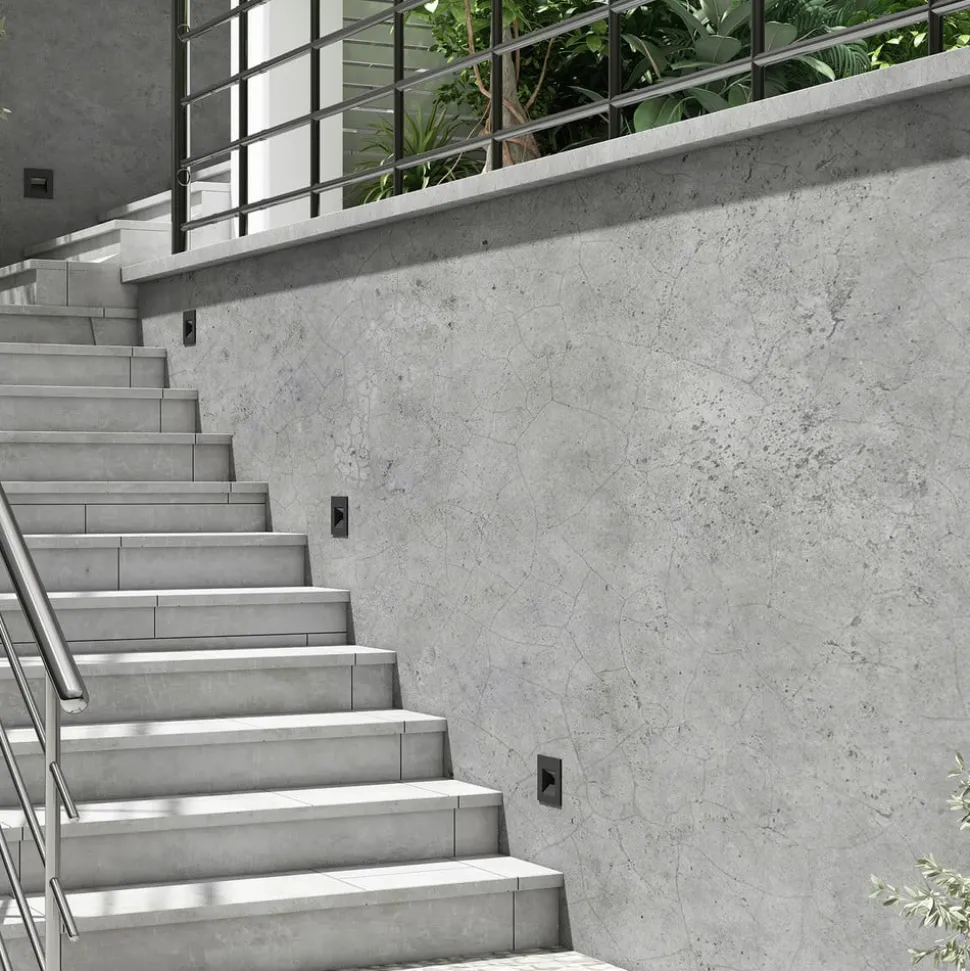 Arcchio wand inbouwlamp Zamo, G9, zwart, 12 cm, IP65