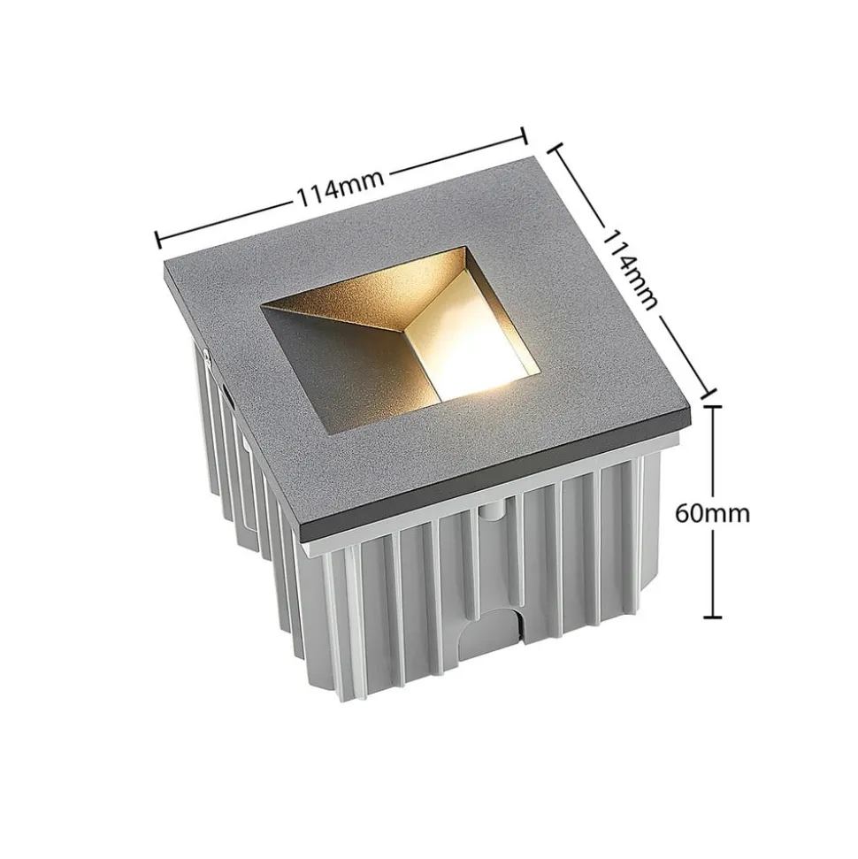 Arcchio wand inbouwlamp Zamo, G9, zwart, 12 cm, IP65