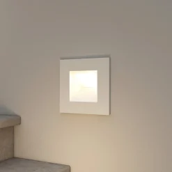 Arcchio wand inbouwlamp Zamo, G9, wit, 12cm, metaal, IP65