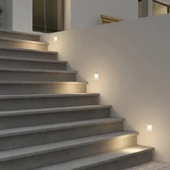 Arcchio wand inbouwlamp Zamo, G9, wit, 12cm, metaal, IP65