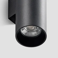 Arcchio wandlamp Brinja, zwart, metaal, up/down, GU10