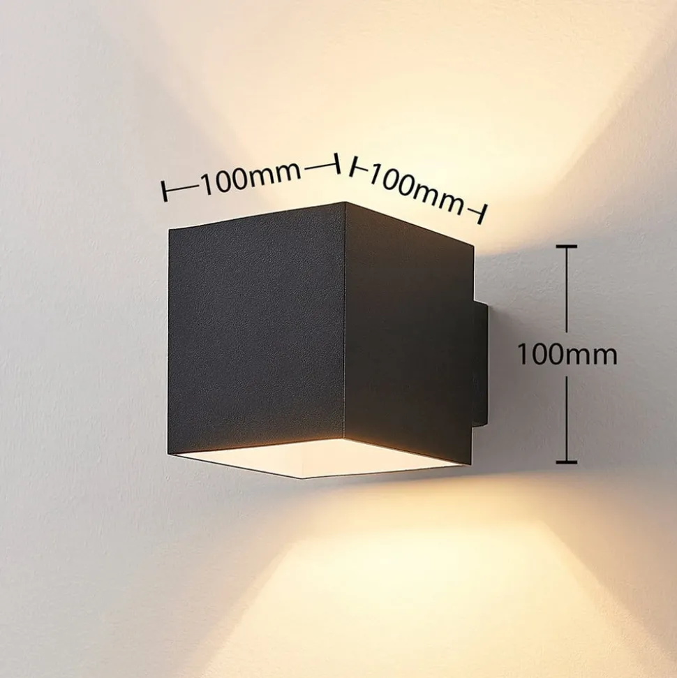 Arcchio wandlamp Zuzana, set van 2, zwart, G9, 10 cm breed