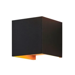 Arcchio wandlamp Zuzana, set van 2, zwart-goud, G9, 10 cm