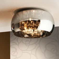 Argos plafondlamp met kristallen, Ø 40 cm