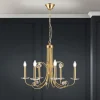 Ariane kroonluchter, goudkleurig, Ø 67,5 cm, kristal, 6-lamps.