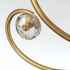 Ariane kroonluchter, goudkleurig, Ø 67,5 cm, kristal, 6-lamps.