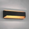 Arino LED wandlamp, zwart, breedte 35,2 cm