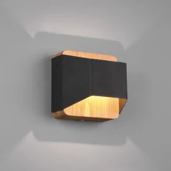 Arino LED wandlamp, zwart, breedte 12,2 cm