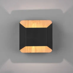 Arino LED wandlamp, zwart, breedte 12,2 cm