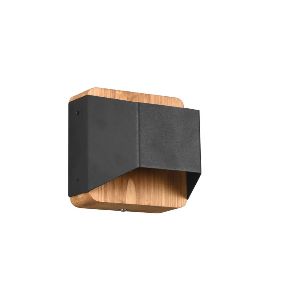 Arino LED wandlamp, zwart, breedte 12,2 cm