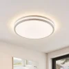 Arnim LED plafondlamp, wit, kunststof, Ø 49cm, IP44