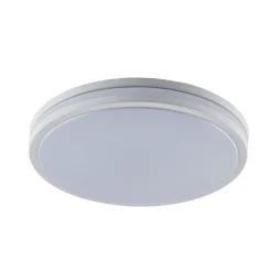 Arnim LED plafondlamp, wit, kunststof, Ø 49cm, IP44
