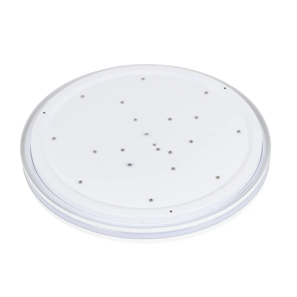 Arnim LED plafondlamp, wit, kunststof, Ø 49cm, IP44