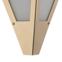 Art Deco-wandlamp uit 1980, messing