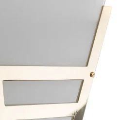 Art Deco-wandlamp uit 1980, messing