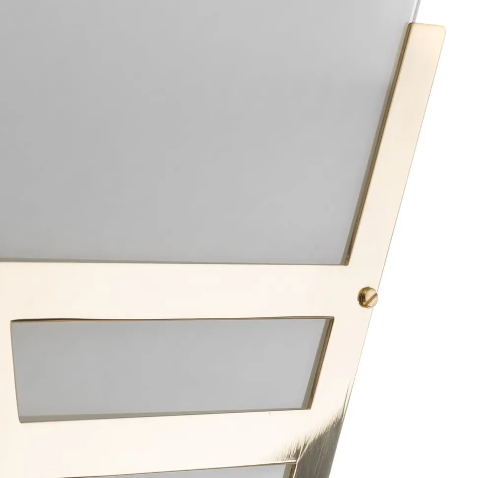 Art Deco-wandlamp uit 1980, messing