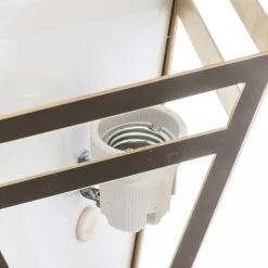 Art Deco-wandlamp uit 1980, messing