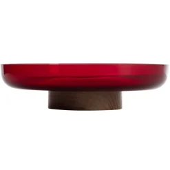 Artemide Bontà kom, rood, Ø 26 cm, glas, hout