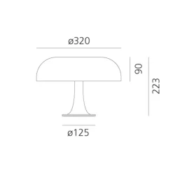 Artemide Nessino - Design tafellamp, wit