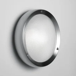 Artemide Niki RVS buitenwandlamp gesatineerd