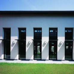 Artemide Niki RVS buitenwandlamp gesatineerd