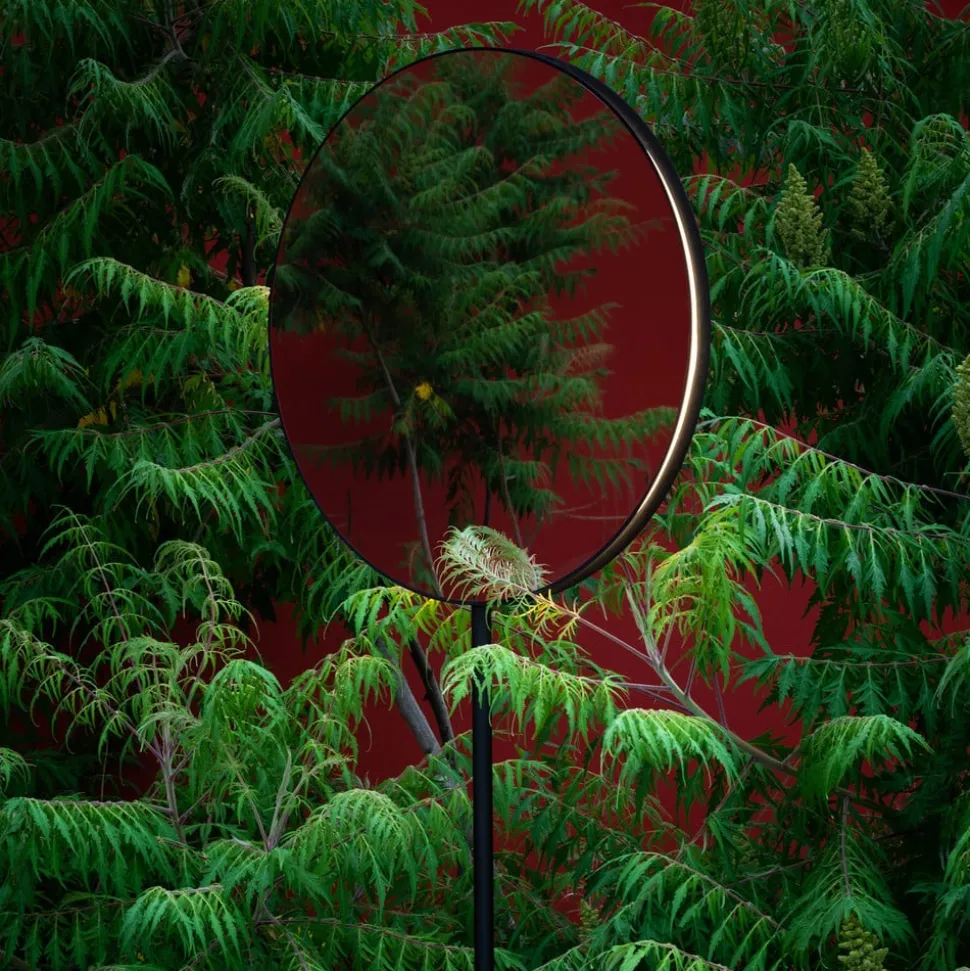 Artemide Se|eS LED standspiegel zwart hoogte 180cm