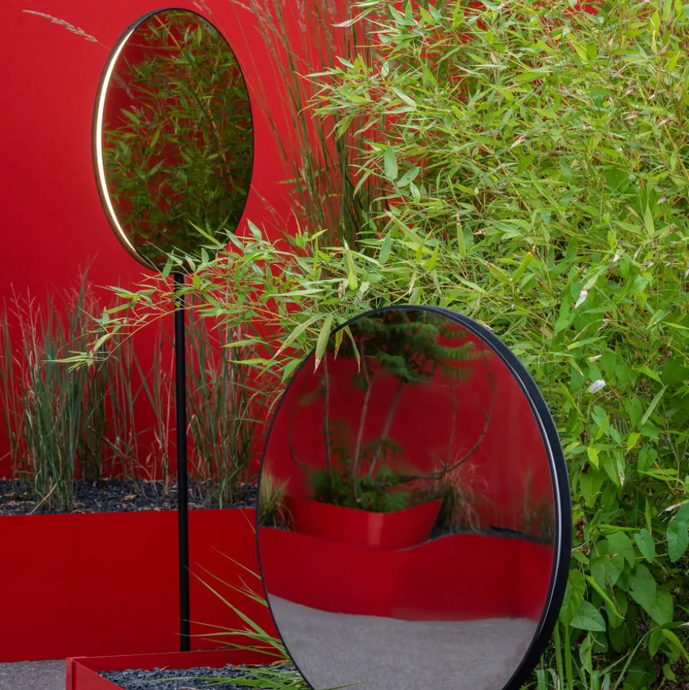 Artemide Se|eS LED standspiegel zwart hoogte 180cm