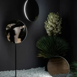 Artemide Se|eS LED standspiegel zwart hoogte 73cm