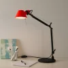 Artemide Tolomeo Micro Bicolour tafel zwart/koraal