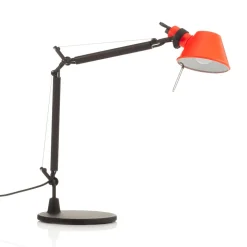 Artemide Tolomeo Micro Bicolour tafel zwart/koraal
