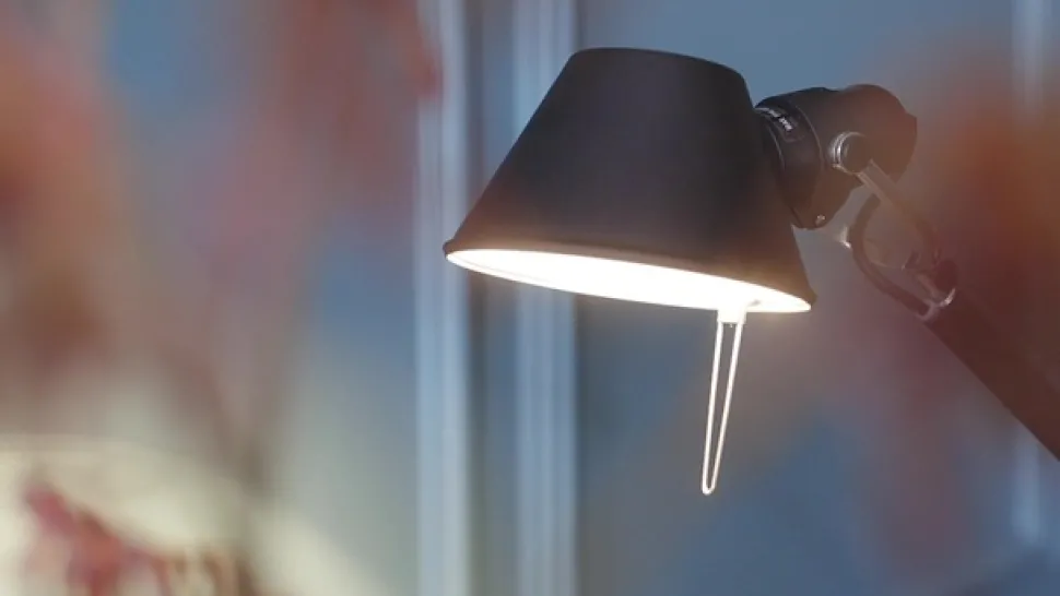 Artemide Tolomeo Micro tafellamp, blauw-metallic