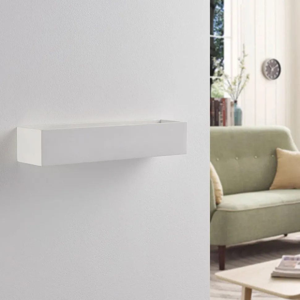 Arya wandlamp, omhoog/omlaag, wit, gips, G9, 2-lamps, overschilderbaar