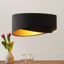 Asymmetrische hanglamp Emi 2-kleurig