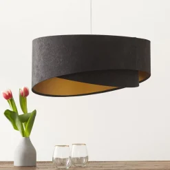 Asymmetrische hanglamp Emi 2-kleurig