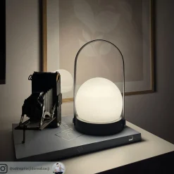 Audo Carrie LED sfeerlamp met accu IP44, zwart