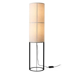 Audo Hashira vloerlamp met metalen voet, naturel