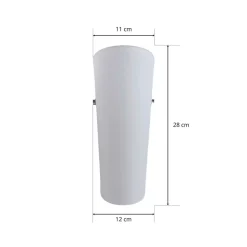 Aurora - elegante wandlamp met glasscherm