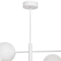 Aurora hanglamp, wit, Ø 60 cm, 6-lamps, glas, E14