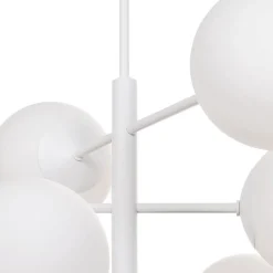 Aurora hanglamp, wit, Ø 60 cm, 6-lamps, glas, E14