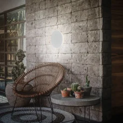 Aurora LED buitenwandlamp, wit, met touchdimmer, IP54